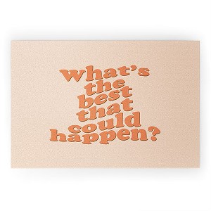 DirtyAngelFace Whats The Best That Could Happen Looped Vinyl Welcome Mat - Society6 - 1 of 4
