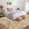 Vintage Floral Printed Washable Area Rugs Non Slip Non Shedding Low Pile Indoor Printed Carpets for Kitchen Bathroom Laundry Nursery Bedroom - 3 of 4