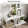 Book Shelf, 4-Tier Ladder Shelf, Sailboat Design Bookcase, A-Shaped Wooden Storage Bookshelves - 3 of 4