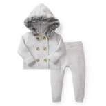 Hope & Henry Baby Faux Fur Hooded Sweater Set