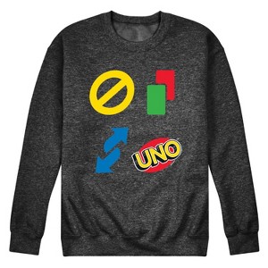 Men's - UNO - Men's Crew Neck Fleece Pullover Graphic Fleece Sweatshirt - 1 of 4