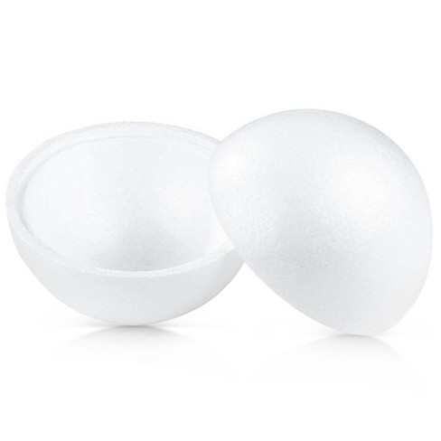 DNB 8 Inch Foam Balls - 2Pcs 8'' Smooth White Round Polystyrene Ball Craft  Supplies