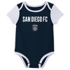 MLS San Diego FC Infant Boys' 3pk Bodysuit - 4 of 4