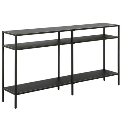 Henn&Hart Harper Tavolo Console 164 Cm - Struttura In Acciaio Bronzo - Nero - 5