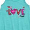 - Barbie - Patterned Love Graphic Sleeveless Aline Dress - 2 of 3
