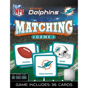 MasterPieces Officially Licensed NFL Miami Dolphins Matching Game for Kids and Families - 1 of 4
