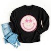 Simply Sage Market S.W.Smiley Floral Smiley Face Sweatshirt - 3 of 4