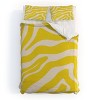 Deny Designs Angela Minca Abstract Lines Yellow Queen/Full Duvet and Sham Set (2-3pc Set) - 2 of 4