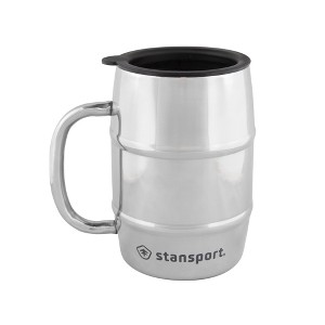 Stansport 16 OZ. Double Wall Camp Mug - Silver - 1 of 4