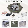 Luupatchy Waterproof Weekender Duffel Bag - Airplane-Friendly Carry-On with Trolley Sleeve, Multi-Pocket Gym/Travel Tote for Men & Women - 3 of 4