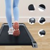 VisioGear Under Desk Treadmill, Portable Walking Pad for Home & Office, Compact Running & Walking Machine, Black & Silver, 45.67"*19.09"*4.2" - 4 of 4