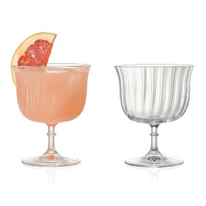 LEMONSODA High-end Rims Orient Ribbed Glasses Set of 2 - 12oz - 1 of 4