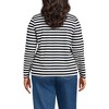 Lands' End Women's Relaxed Supima Cotton Long Sleeve V-Neck T-Shirt - 2 of 3