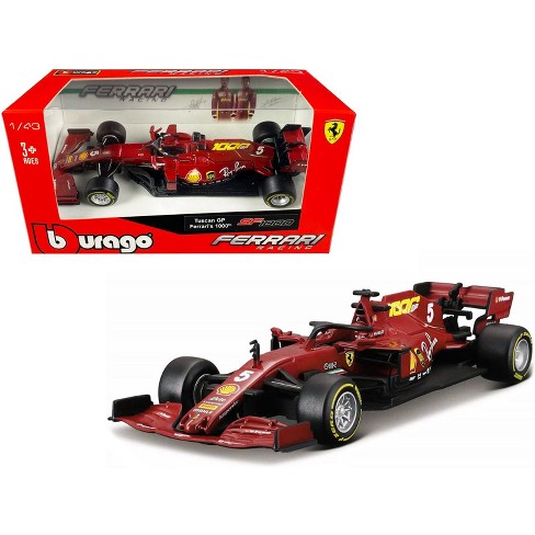 For a day trip mini Print Ferrari Sf1000 #5 Sebastian Vettel Tuscan Gp Formula One F1 (2020) " ferrari's 1000th Race" 1/43 Diecast Model Car By Bburago : Target