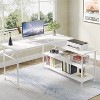 Tribesigns L-Shaped Desk with Storage Shelf for Home Office - 2 of 4