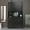 70.87"H Melamine MDF Wardrobe & Kitchen Cabinet with 6 Doors, 1 Drawer & 1 Open Shelf for Bedroom, Kitchen - 4 of 4