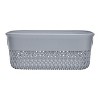 Life Story Lightweight Heavy Duty Storage Trendy Portable Woven Basket 4 Quarts, Grey (14 Pack) - 4 of 4