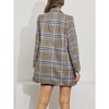 Women's DOUBLE-BREASTED CHECKED COAT - J.NNA - 2 of 2