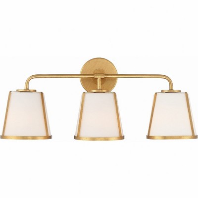 Crystorama Lighting Fulton 3 - Light Vanity in  Antique Gold