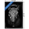 Trends International Jim Baldwin - Carved Faith Skull Framed Wall Poster Prints - 3 of 4
