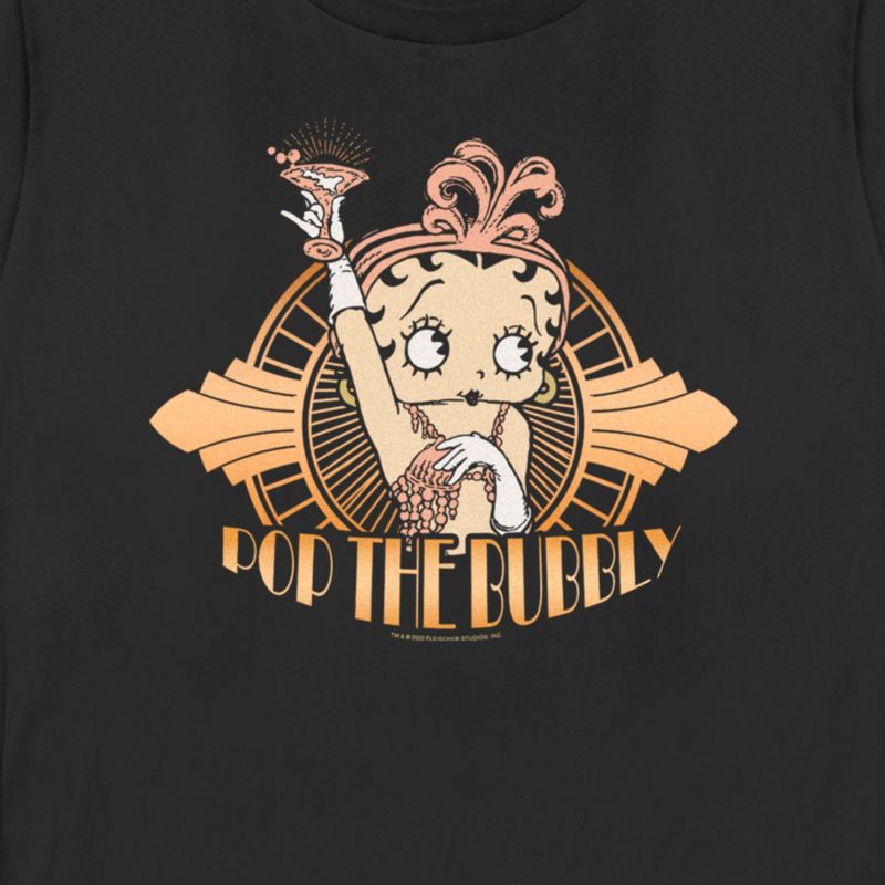 Women's Betty Boop New Year's Pop the Bubbly T-Shirt, 2 of 5