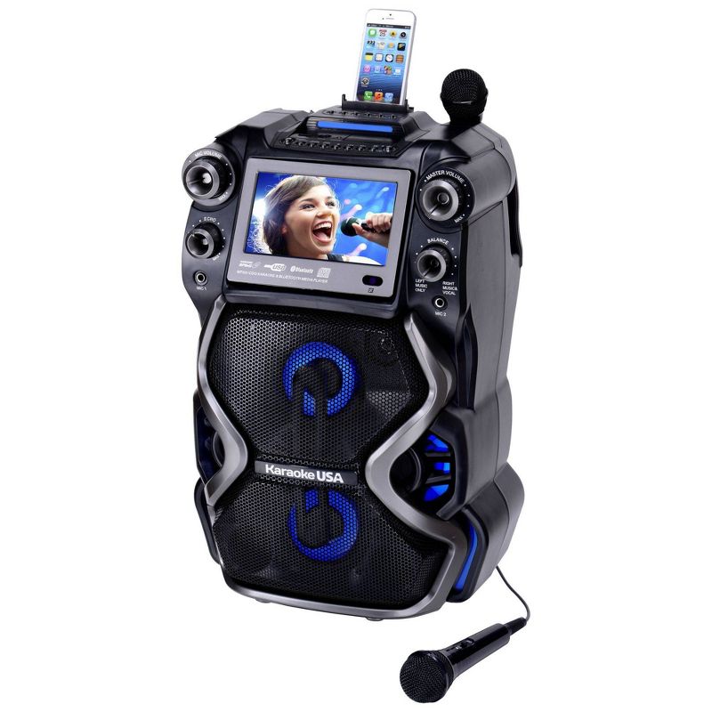 Karaoke USA Portable Professional Bluetooth CDG/MP3G Karaoke Machine (GF920), 5 of 17