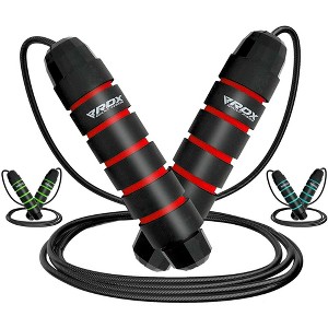 RDX Sports Skipping Rope with Soft Memory Foam Handles, 10.3FT Adjustable Tangle-Free PVC Coated Steel Jump Cable, Fat Burning Yoga Fitness MMA - 1 of 4