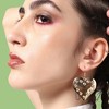 SOHI Women's California Gold Casual Stone Drop Earring - 3 of 4