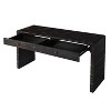 Grungis Curved Farmhouse Rustic Console Table with Storage,Wooden Entryway Table with 2 Drawers,Console Table for Living Room - 3 of 4