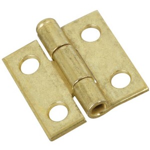 National Hardware 1 in. L Brass-Plated Mortise Door Hinge 1 pk - 1 of 1