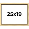 PosterPalooza | Simple Gold Picture Frame - UV Acrylic, Backing Board, Hanging Hardware Included - 2 of 4