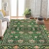 Fulvari Washable Boho Area Rug Vintage Low Pile Playroom Mat Indoor Floor Carpet Boho Rugs for Bedroom Entryway Laundry Room - 2 of 4
