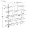 70.9" Freestanding Storage Bookshelf,5-Tier Open Bookcase with Shelves and Metal Frame,Vintage Industrial Style Living Room Shelf-Baofuwish - 4 of 4