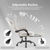 Lyngins Ergonomic Gaming Computer Chair, Pocket Spring Home Office Desk Chair with Winged Support, Retractable Footrest, 360° Swivel Game Chair - 4 of 4