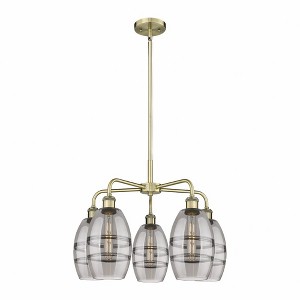 Vaz - 5 Light Stem Hung Chandelier In Industrial Style-13.63 Inches Tall and 23.88 Inches Wide - 1 of 1
