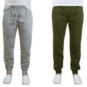 Blue Ice Men's  Fleece-Lined Jogger Sweatpants-2 Pack - 1 of 2