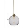 Toltec Lighting Kimbro 1 - Light Pendant in  New Aged Brass with 9.5" Smoke Bubble Shade - 2 of 3