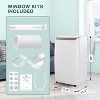 12000 BTU Portable Air Conditioner - Energy Star Cooling for 550 Sq Ft Rooms w/Vent Kit, Compact Design - 3 of 4