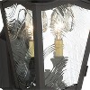 Minka Lavery Vintage Outdoor Wall Light Fixture Coal 2-Light 21" Clear Textured Glass for Post Exterior Barn Deck Porch Yard Patio - 2 of 3