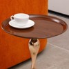 MAYEERTY Mermaid Tail End Table Modern Metal Round Side Table, Minimalist Table for Small Spaces, Living Room - 4 of 4