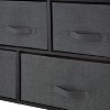 Simplify 5 Drawer Storage Chest Gray: Plastic Dresser Storage, Utility Cabinet, Universal Storage, 40 lb Capacity - 4 of 4
