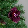 Northlight 20.75" Deep Red Feather Peony Artificial Christmas Floral Pick - image 2 of 4