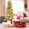 LuxenHome Set of 3 Red and Green Presents with Bows Lighted LED Indoor Outdoor Holiday Decoration - 3 of 4