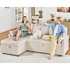 AMERLIFE 2 in 1 Pull Out Sofa Bed with Storage Chaise - 4 of 4