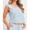 Women's Tweed Fleck Top - paper crane - 2 of 3