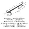 Amerock Bar Pulls 7-9/16 inch (192mm) Center-to-Center Matte Black Cabinet Pull - 4 of 4