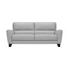 81" Kester Genuine Leather Square Arm Sofa Dove Gray - Armen Living: Comfort Cushion, Wood Frame, Foam Fill, 3-Seater - 3 of 4