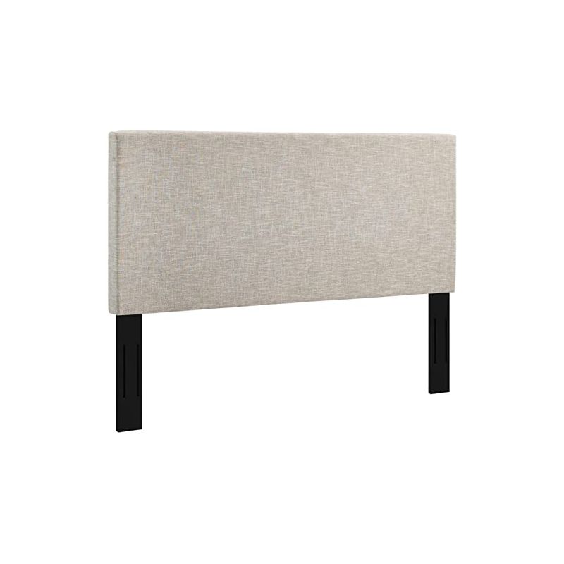Modway Claire Linen Fabric Upholstered King and California King Headboard in Beige, 1 of 2