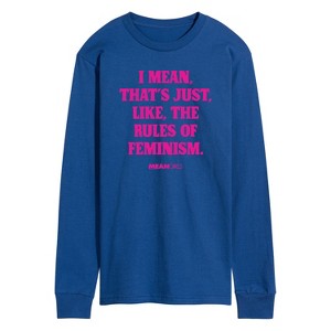 Men's - Mean Girls - Rules Of Feminism Long Sleeve Graphic T-Shirt - 1 of 4