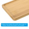 Unique Bargains Wood Rectangle Bamboo Wood Saucer 1Pc - 3 of 4